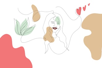 convert a photo to continuous line art aesthetic simple line