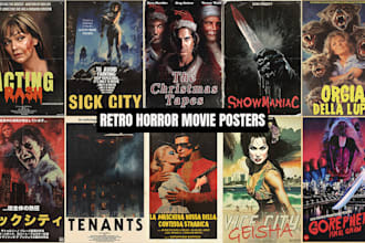 create horror movie posters for you