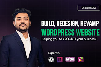 build, rebuild, or redesign your wordpress website or elementor website