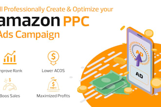 create, optimize and manage your amazon PPC ads campaigns