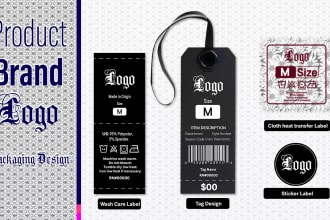 design hang tag, clothing label, heat transfer label