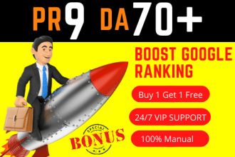 uplift google ranking with pr9 da70 contextual SEO dofollow backlinks