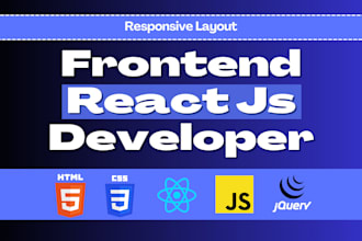 be your frontend react js developer