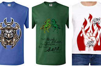 do creative customized t shirts designs