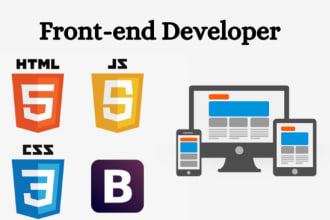 be your frontend developer figma psd xd to html css