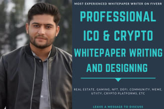 write and design professional ico and crypto white paper