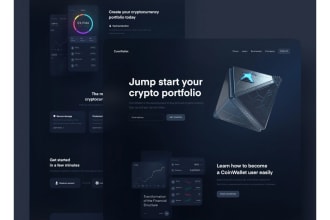 crypto landing page, logo, tokenomics, roadmap