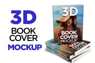 do 3d paperback mockup of ebook, paperbook, or kindle