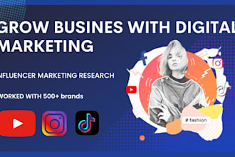research influencer in any niche, influencer marketing