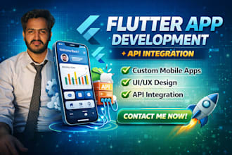 be your flutter developer for android and ios