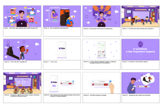 create storyboard illustrations for explainer video
