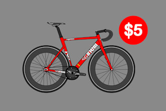 draw any bike into a cartoon from the photos you send