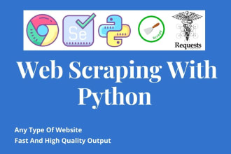 make python web scraper for data extraction, data collection, web scraping