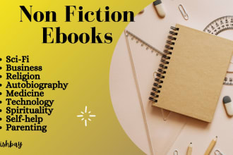 ghostwrite non fiction ebooks for you upto 50,000 words