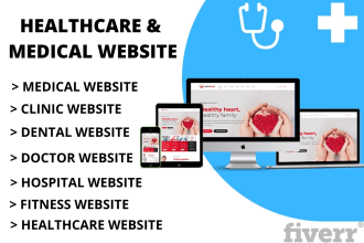 create healthcare, fitness, dental, hospital, or medical website