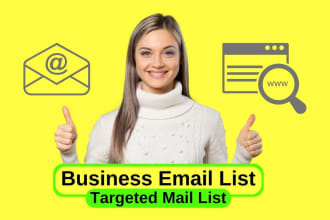 collect niche targeted email list, business mail list