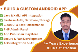 create a secure android app with API and database