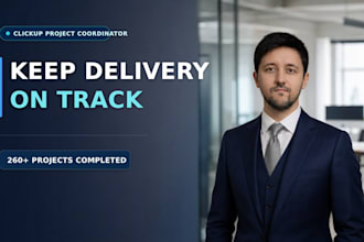 be your project coordinator and keep your clickup team on track