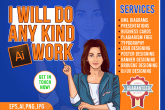 do any kind of graphics designing in adobe illustrator