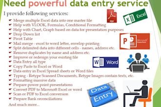 professional service provider with quality data entry solutions