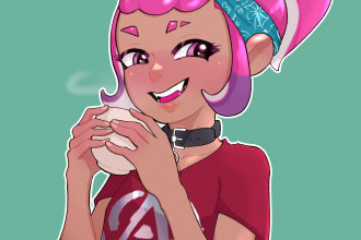 draw your oc or fanart in anime style