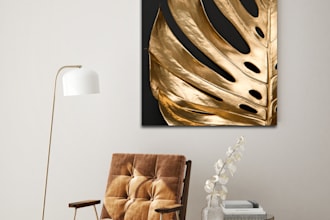 create realistic and 3d mockup for canvas wall art