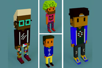 Review  design a unique voxel art based on your requirements