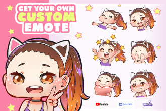 create custom chibi cute emotes for your twitch channel