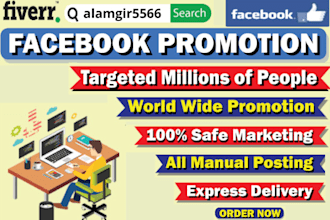 be facebook promotion your business in USA by marketing