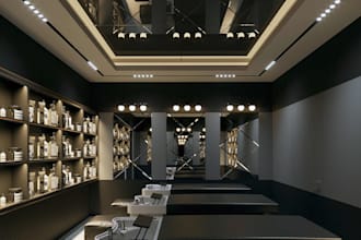 design salon , store , interior , exterior