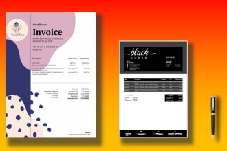 design xero custom invoice professional templates