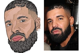 do  embroidery digitizing into dst and pes in 1 hour