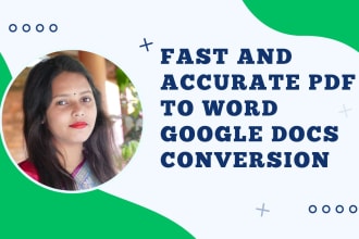 do fast and accurate PDF to word google docs conversion