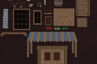make pixel assets and props for your game