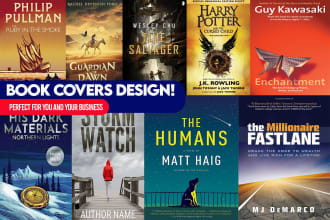 do professional book cover design, ebook cover, KDP book cover in just 5 hours