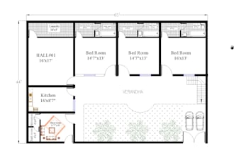 make a 2d architectural plans