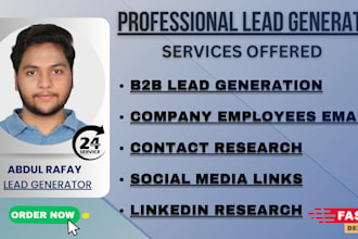 do b2b lead generation and get employees emails