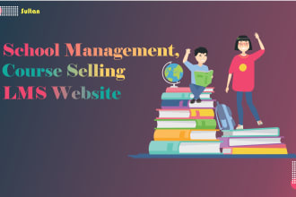 build online advanced school and course management system web application