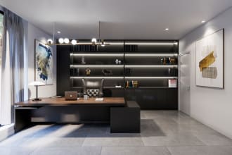 design and render office and commercial spaces