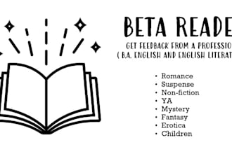 be your honest beta reader