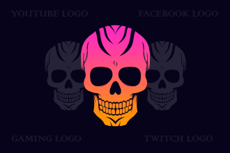 design business, gaming, minimalist, youtube and twitch logo