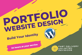 create portfolio website, resume website, business website