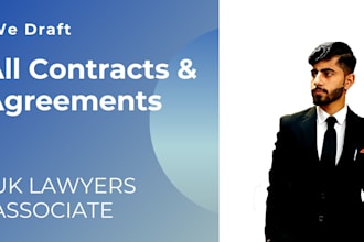 we will draft agreements for you