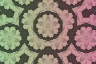 make modren geometric pattrens for you,