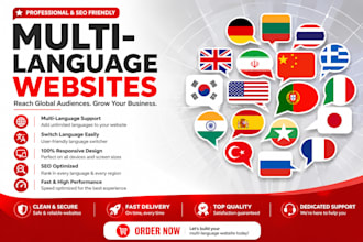 translate webflow and wordpress into multi language websites