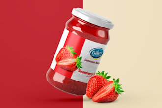 design selling label for bottle and jar