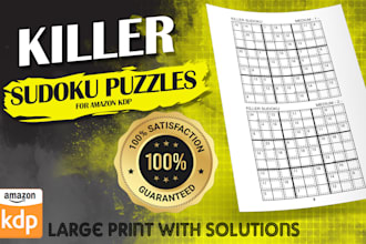 make killer sudoku puzzle book for amazon KDP