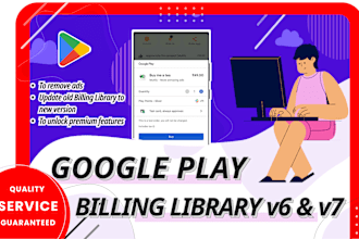 integrate google play billing library, purchases, subscriptions in android apps