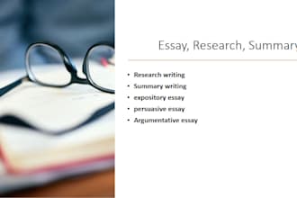 write essays, research, and summaries