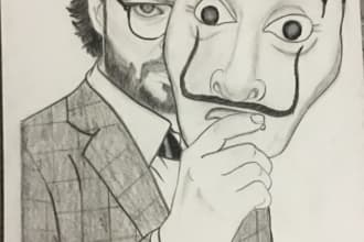 create realistic pencil sketches for you